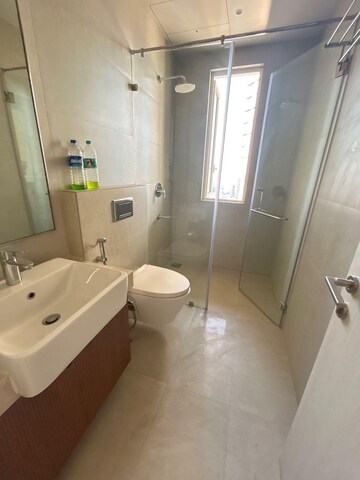 Bathroom in 3 BHK Apartment at Indiabulls Sky Forest, Lower Parel – for Rent