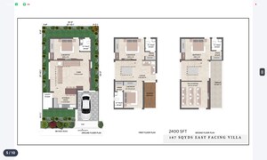 Floor Plan in 2 BHK Apartment at Gajularamaram – for Sale