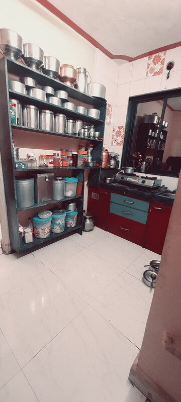 Kitchen in 1 BHK Apartment at Kharegaon – for Sale