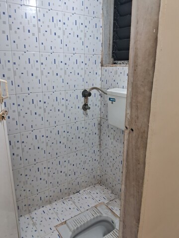 Bathroom in 1 BHK Apartment at Athshree CHS, Kopar Khairane – for Rent