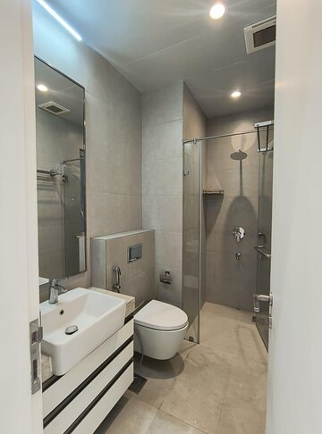 Bathroom in 3 BHK Apartment at Indiabulls Sky Forest, Lower Parel – for Rent