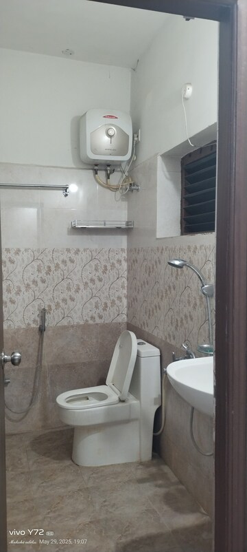 Bathroom in 3 BHK Apartment at Pavani Laxmi Nivas, Madhapur – for Rent