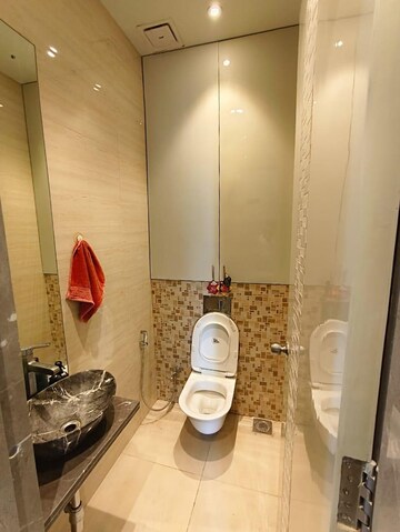 Bathroom in 3 BHK Apartment at Enpar Lotus 101 Worli Residences, Lower Parel – for Rent