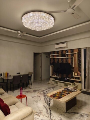 Living Room in 3 BHK Apartment at Enpar Lotus 101 Worli Residences, Lower Parel – for Rent