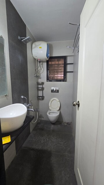 Bathroom in 3 BHK Apartment at Happy Valley, Manpada – for Rent