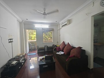Living Room in 1 BHK Apartment at Sea Pearl Building, Bandra West – for Rent