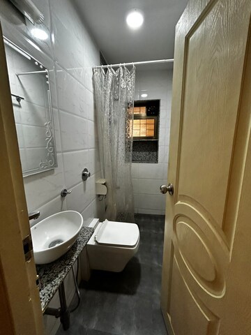 Bathroom in 1 BHK Apartment at Tulip CHS Bandra, Bandra West – for Rent