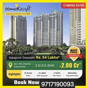 3 BHK Apartment For Sale in ATS Homekraft Sanctuary, Sector 105