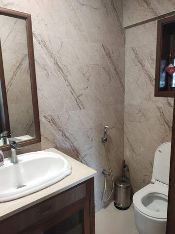 Bathroom in 2 BHK Apartment at Link Corner, Bandra West – for Rent