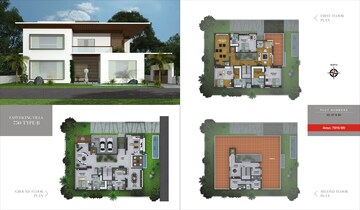 Master Plan in 4 BHK Villa at Jayabheri Temple Tree Hyderabad, Narsingi – for Rent