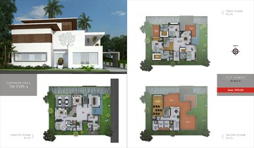Master Plan in 5 BHK Villa at Jayabheri Temple Tree Hyderabad, Narsingi – for Rent