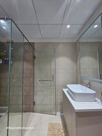 Bathroom in 4 BHK Apartment at Jayabheri The Peaks, Narsingi – for Rent