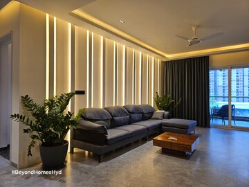 Living Room in 4 BHK Apartment at Jayabheri The Peaks, Narsingi – for Rent