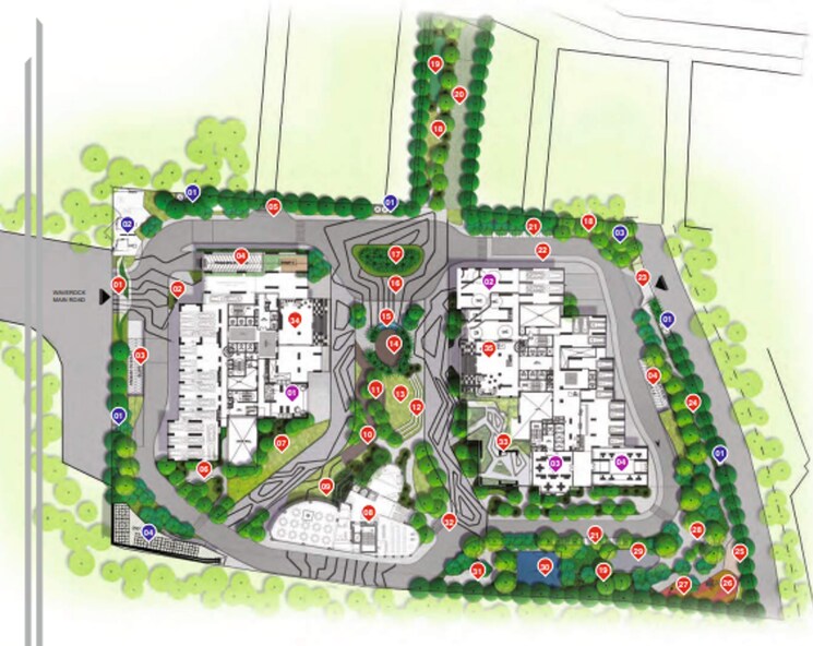 Master Plan, prestige-beverly-hills 4 Bedroom 2708 Sq.Ft. Apartment In Kokapet Hyderabad 8747635