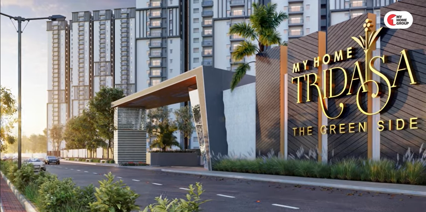 2.5 BHK + Study Room 1505 Sq.Ft. Apartment in My Home Tridasa