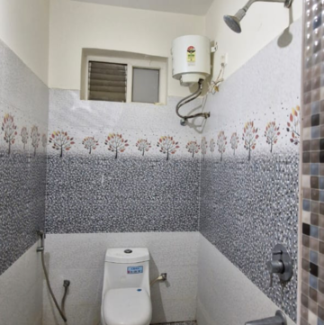 Bathroom in 2 BHK Builder Floor at Kondapur – for Rent