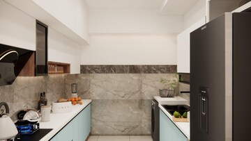Kitchen in 3 BHK Apartment at Prestige Waterford, Whitefield – for Rent
