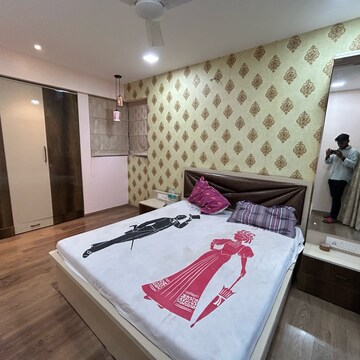 Bedroom in 3 BHK Apartment at Vijay Orion III, Kavesar – for Rent