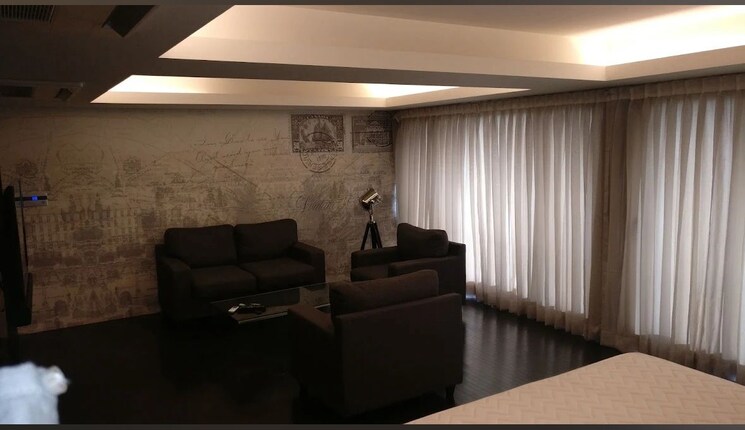 Living Room, maple-wood 1 Bedroom 565 Sq.Ft. Apartment In Kalyani Nagar Pune 8748055