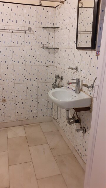 Bathroom in 1 BHK Apartment at Green Park Extension – for Rent