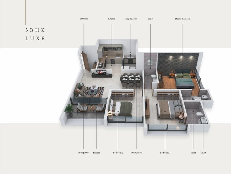 Floor Plan, mihir-amara 1 Bedroom 693 Sq.Ft. Apartment In Wakad Pune 8748206