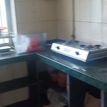 Kitchen in 1 BHK Apartment at Yashodhara CHS, Mira Nagar – for Rent
