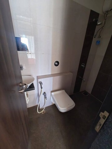Bathroom in 1 BHK Apartment at Sethia Imperial Avenue, Malad East – for Rent