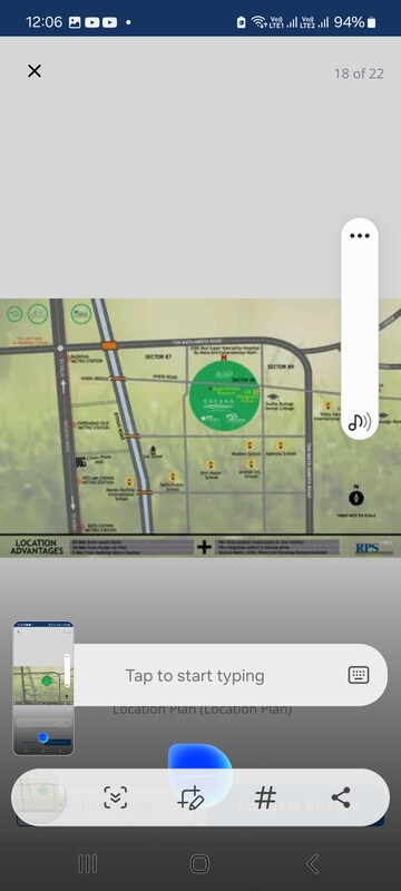 4 BHK Builder Floor – Map Location View at Rps Palms, Sector 88 - for Sale