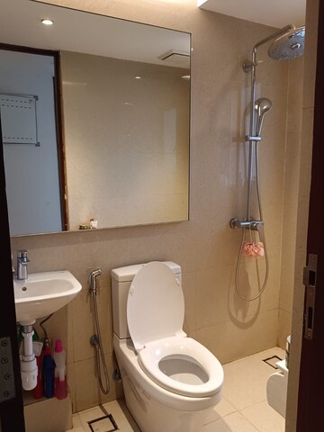 Bathroom in 2 BHK Apartment at One Hiranandani Park Fairway, Ghodbunder Road – for Rent