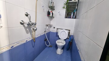 Bathroom in 1 BHK Apartment at Crystal Palace CHS, Malad West – for Rent