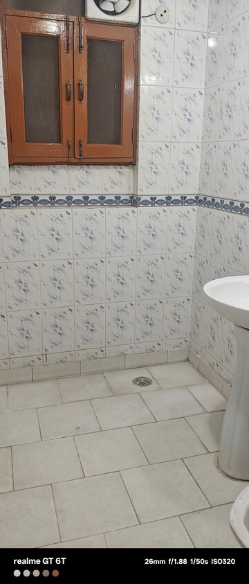 Bathroom in 2 BHK Builder Floor at Malviya Nagar – for Rent