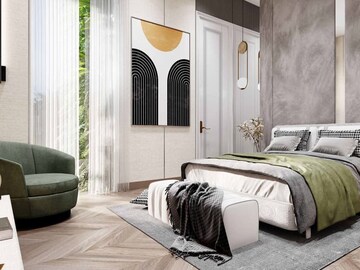 Bedroom in 4 BHK Apartment at Whiteland The Aspen, Sector 76 – for Sale