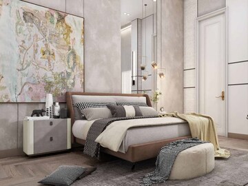 Living Room in 4 BHK Apartment at Whiteland The Aspen, Sector 76 – for Sale