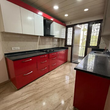 Kitchen in 3 BHK Builder Floor at Unitech South City II, South City 2 – for Rent