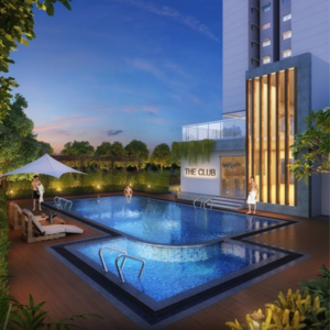 Swimming Pool in 1 BHK Apartment at Pharande Kairosa, Mumbai Bangalore Highway – for Sale