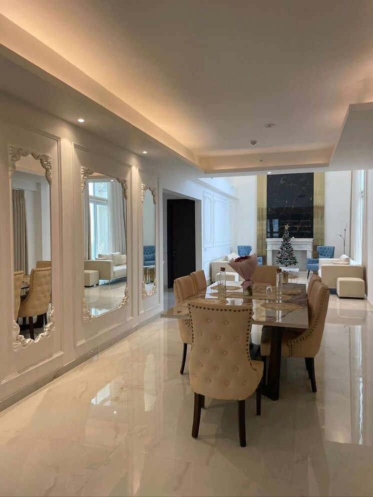 Living Room, aba-cleo-county 4 Bedroom 3195 Sq.Ft. Apartment In Sector 121 Noida 8748634