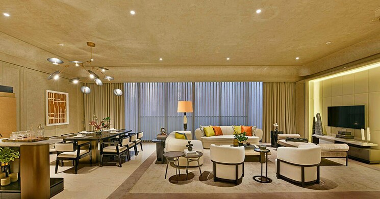 Living Room, rustomjee-crown 5 Bedroom 3072 Sq.Ft. Apartment In Prabhadevi Mumbai 8748795