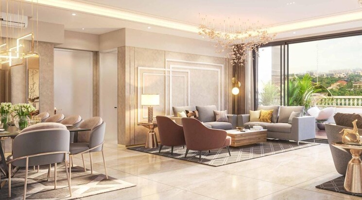Living Room, lodha-corinthia 3 Bedroom 1075 Sq.Ft. Apartment In Bhandup West Mumbai 8748924