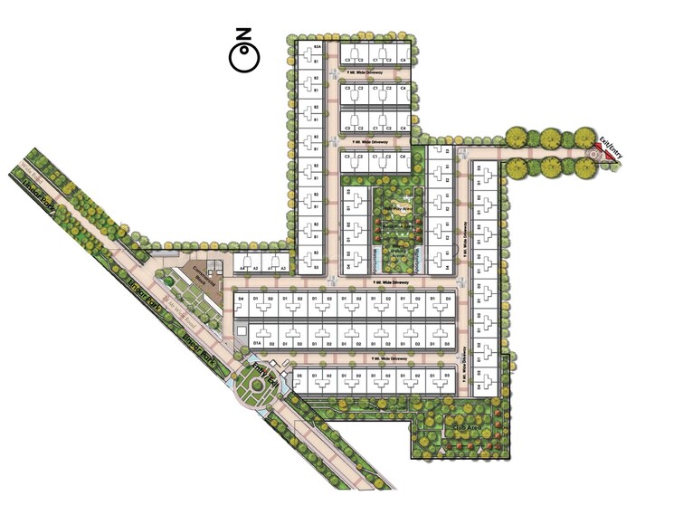 Master Plan, whiteland-blissville 3 Bedroom 1600 Sq.Ft. Builder Floor In Sector 76 Gurgaon 8748905