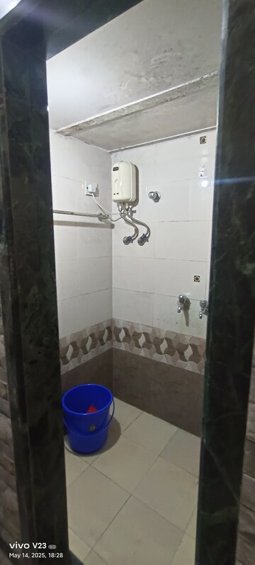 Bathroom in 1 BHK Apartment at Vasundhara CHS Gokuldham, Gokuldham Colony – for Rent