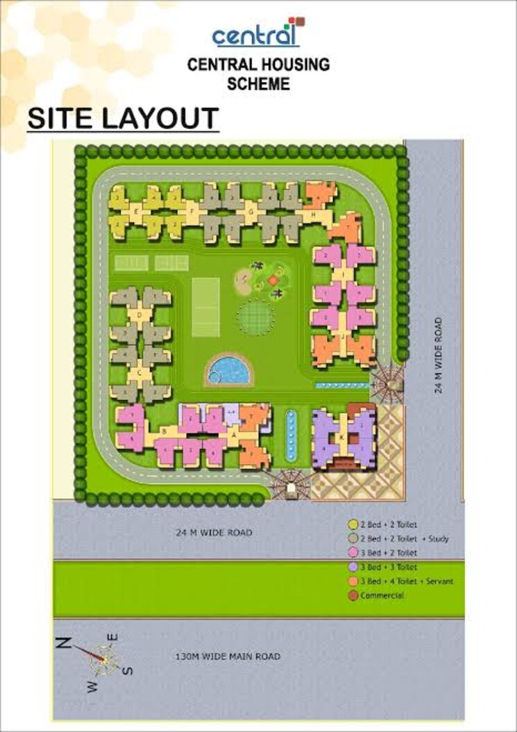 Master Plan, victoryone-central 3 Bedroom 1540 Sq.Ft. Apartment In Sector 12 Greater Noida Greater Noida 8748980