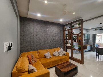 Living Room in 3 BHK Apartment at Raheja Vistas, Nacharam – for Rent