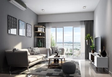 Living Room in 2 BHK Apartment at PS One 10, New Town – for Sale