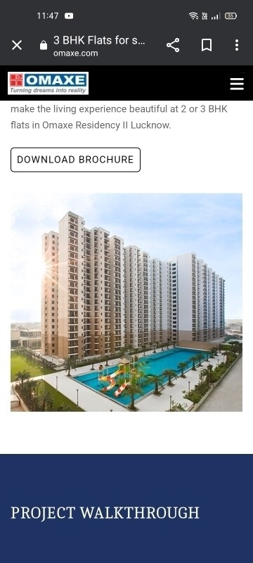 3 BHK Apartment – Exterior View View at Omaxe Residency II, Gomti Nagar - for Sale