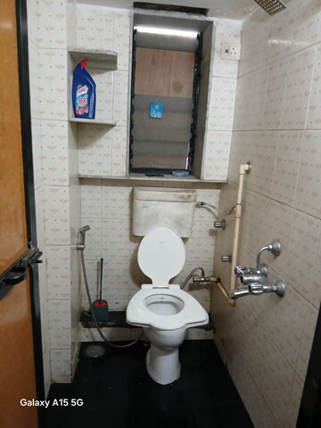 Bathroom in 1 BHK Apartment at Raheja Township, Malad East – for Rent