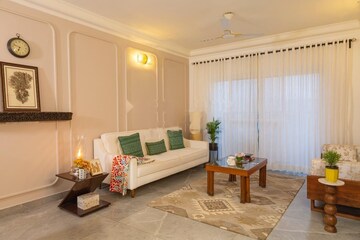 Living Room in 3 BHK Apartment at Shriram Chirping Woods, Harlur – for Rent