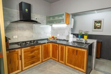 Kitchen in 3 BHK Apartment at Shriram Chirping Woods, Harlur – for Rent
