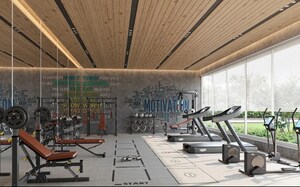 Gym in 4 BHK Apartment at Vesu – for Sale