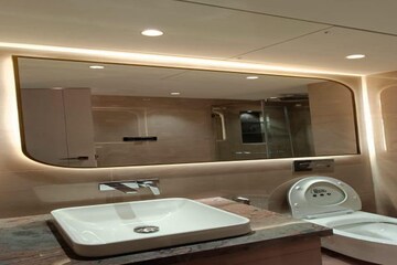 Bathroom in 5 BHK Apartment at Lodha The World Towers World One Tier 2, Worli – for Rent