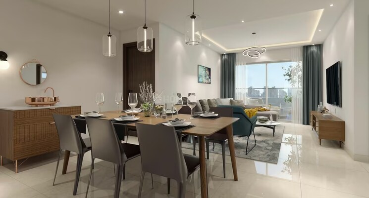 Living Room, ira-moon-glade 3 Bedroom 3045 Sq.Ft. Apartment In Narsingi Hyderabad 8750766